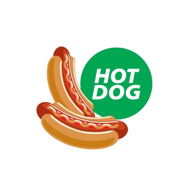 vektör logo sosisli sandviç