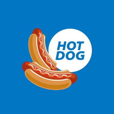 vektör logo sosisli sandviç