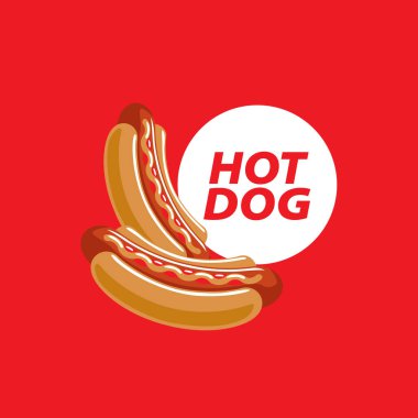 vektör logo sosisli sandviç