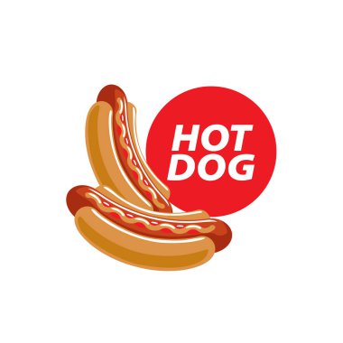 vektör logo sosisli sandviç