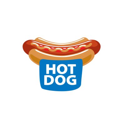 vektör logo sosisli sandviç