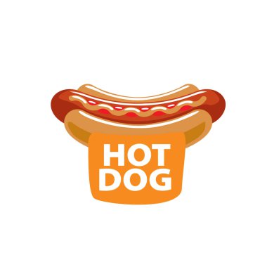 vektör logo sosisli sandviç