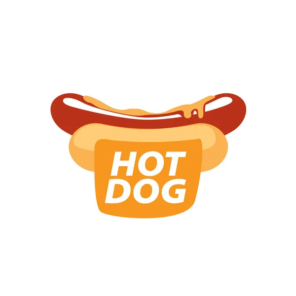 Vector logo del perrito caliente — Vector de stock