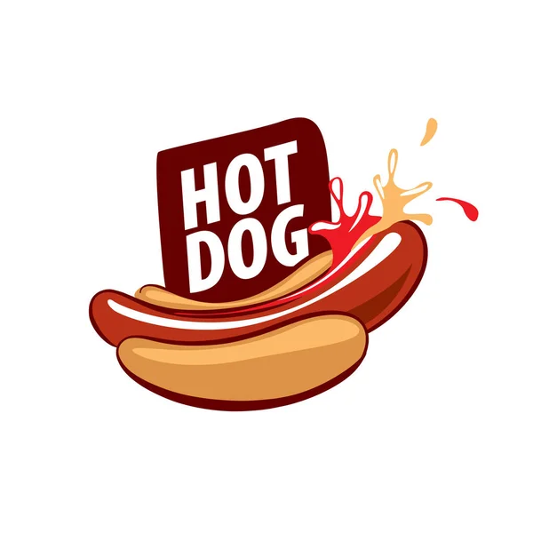 Logo vectoriel hot dog — Image vectorielle