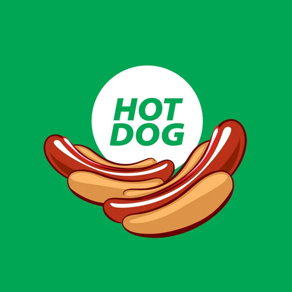 Logo vectoriel hot dog — Image vectorielle