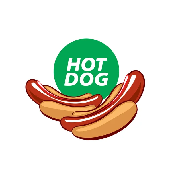 Vector logo hotdog — Stockvector
