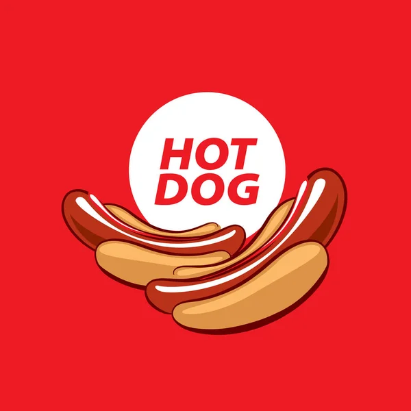 Wektor logo hot dog — Wektor stockowy