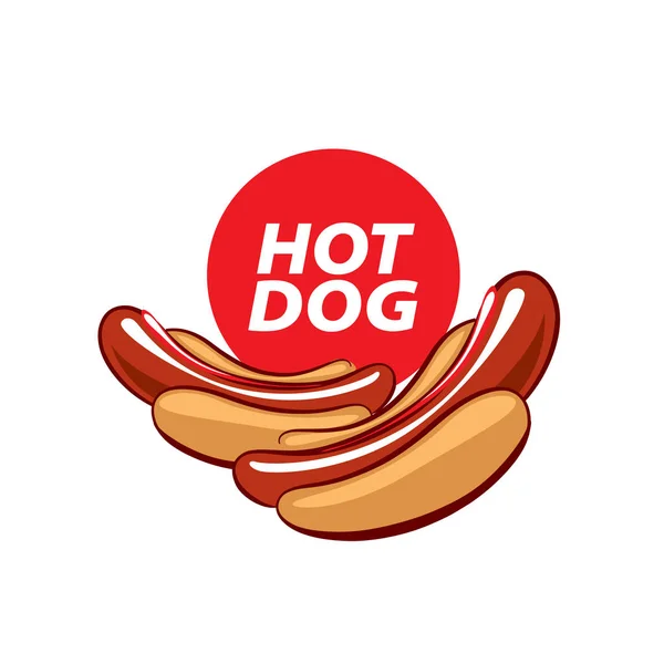 Logo vectoriel hot dog — Image vectorielle