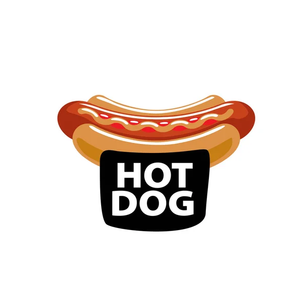 Logo vectoriel hot dog — Image vectorielle