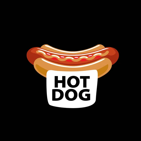 Logo vectoriel hot dog — Image vectorielle