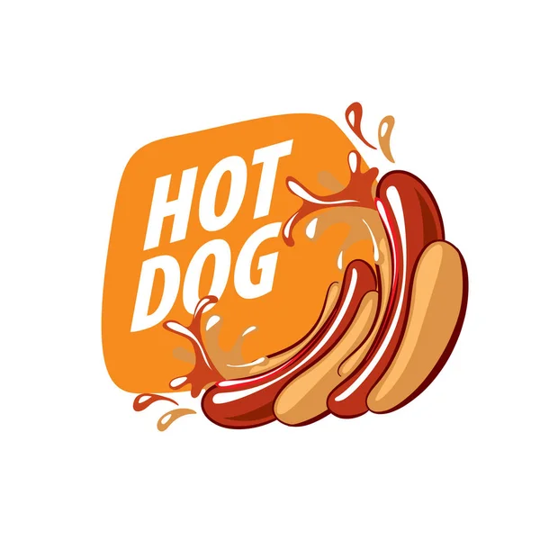 Logotipo do vetor cachorro quente —  Vetores de Stock