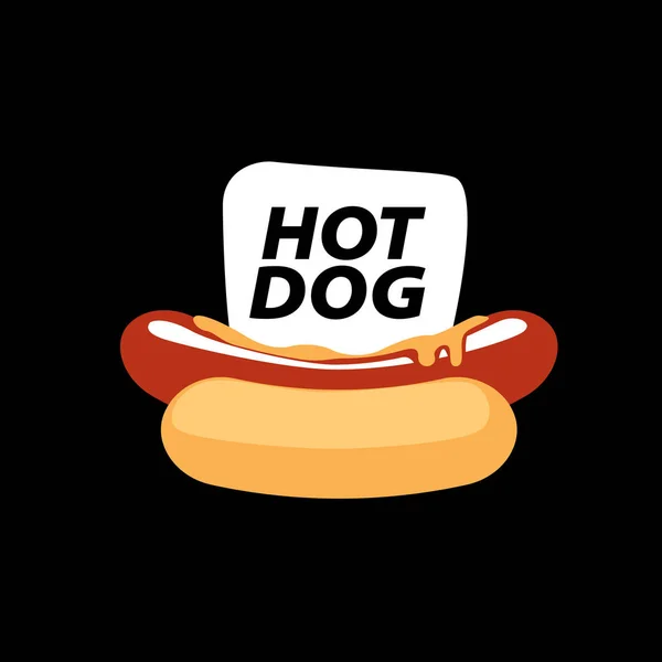 Vektorové logo hot dog — Stockový vektor