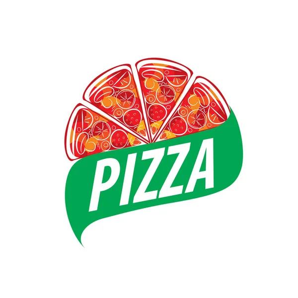 Pizza vektör logosu — Stok Vektör