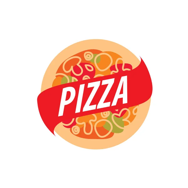 Pizza vektor logotyp — Stock vektor