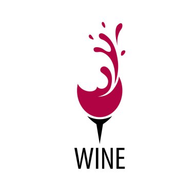 şarap logo vektör