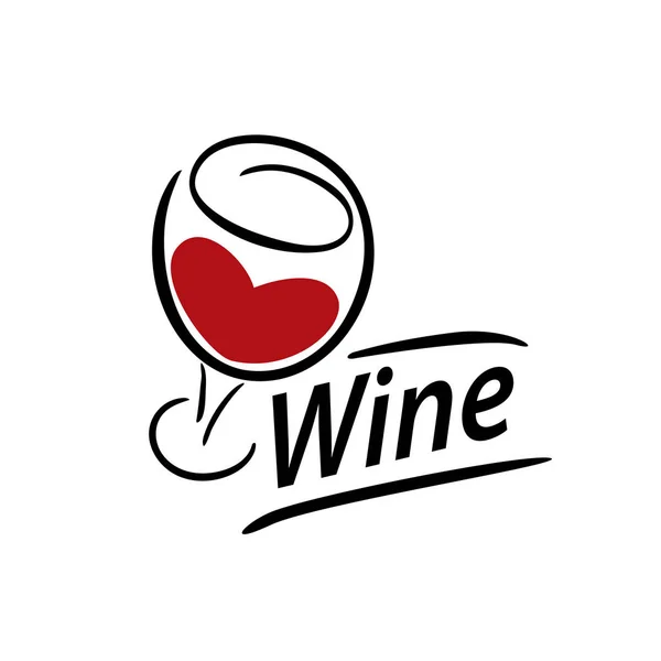 Vector vino logo — Vector de stock