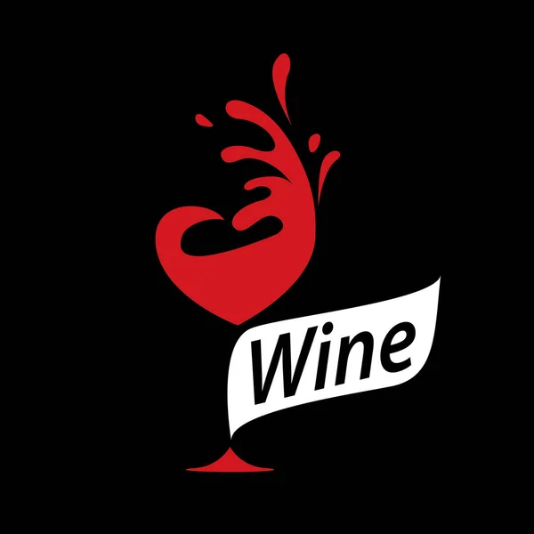 Vector vino logo — Vector de stock