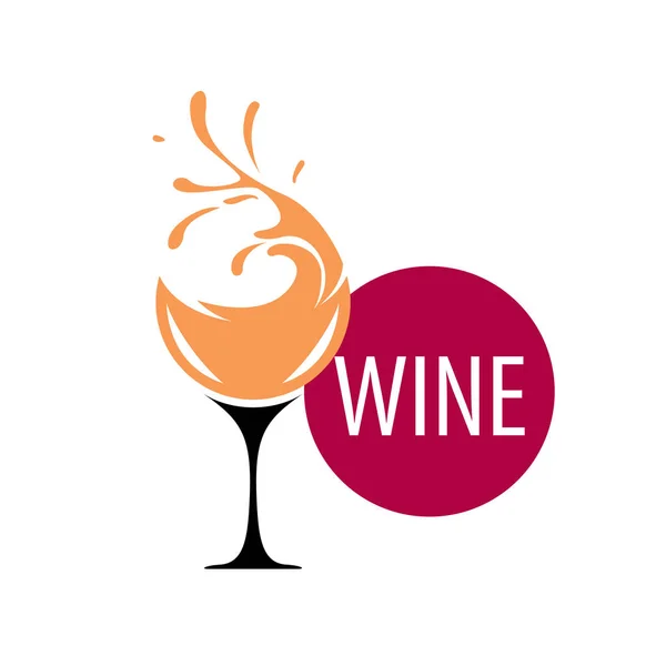 Şarap logo vektör — Stok Vektör