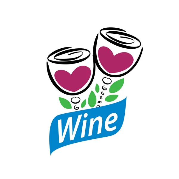 Vektorové logo vína — Stockový vektor