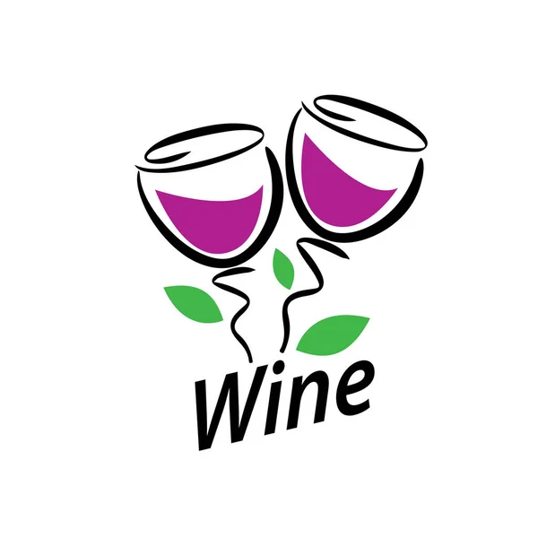 Wijn vector logo — Stockvector