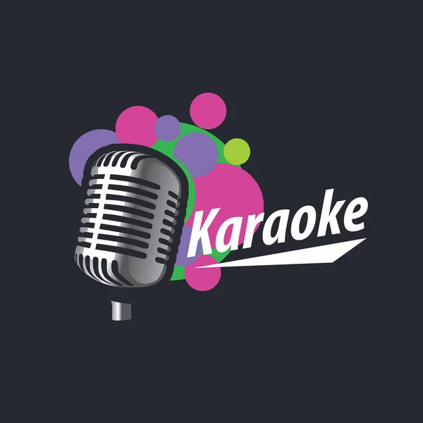 Logo vector karaoke — Vector de stock