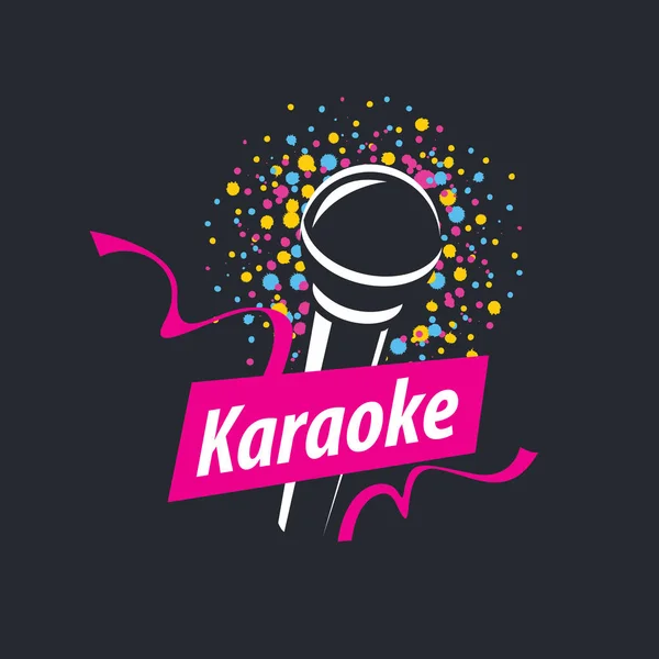 Karaoke logo vettoriale — Vettoriale Stock