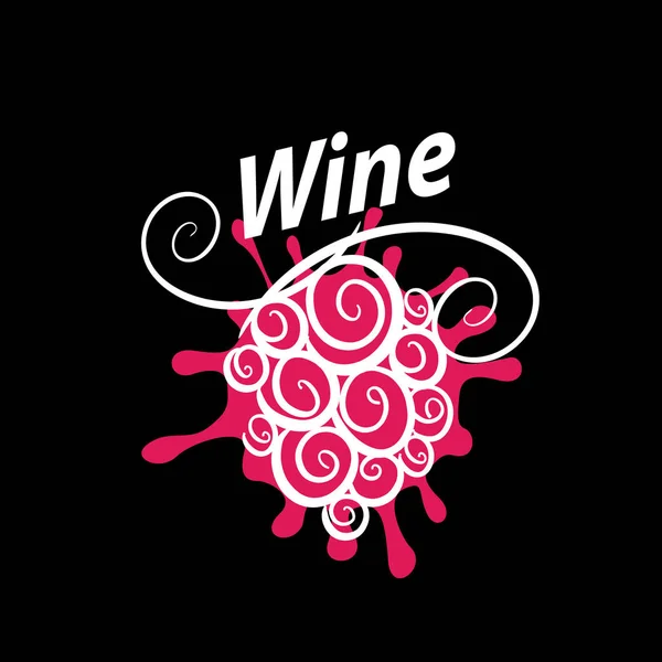 Üzüm şarap logo için demet — Stok Vektör