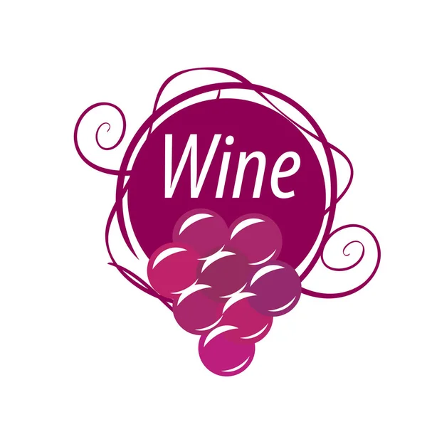 Kiść winogron na wino logo — Wektor stockowy