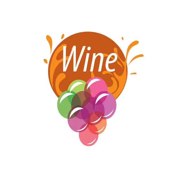 Druemasse til vinlogo – stockvektor