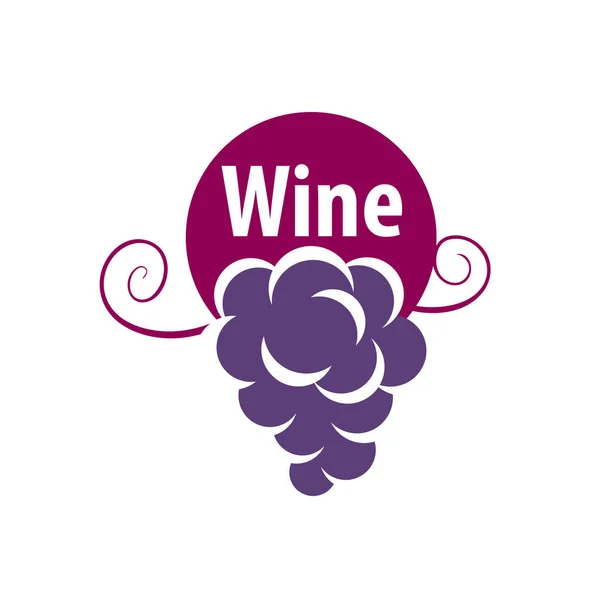 Cacho de uvas para o logotipo do vinho — Vetor de Stock
