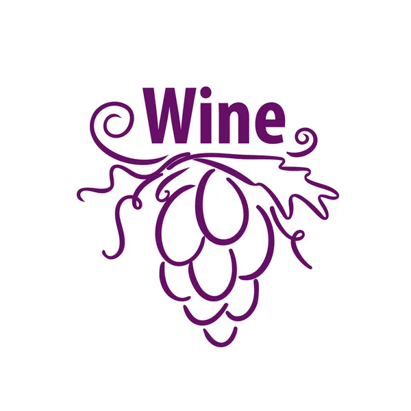 Cacho de uvas para o logotipo do vinho —  Vetores de Stock