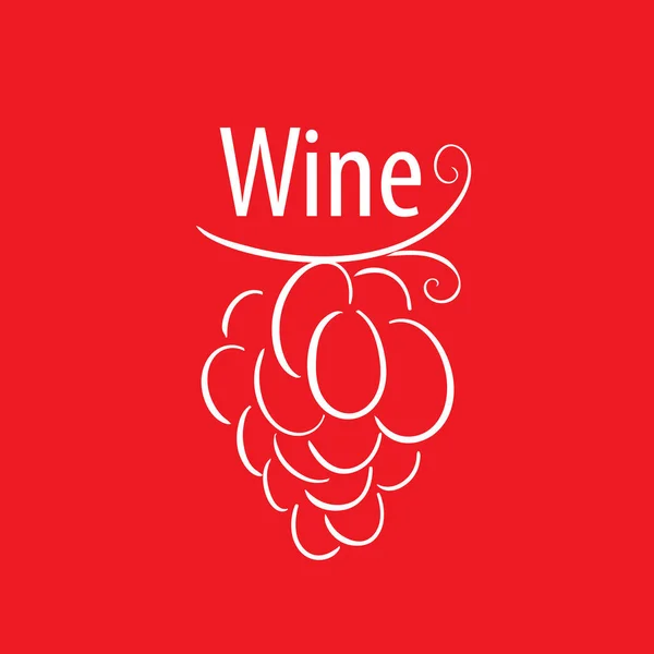 Hrozen vína logo — Stockový vektor