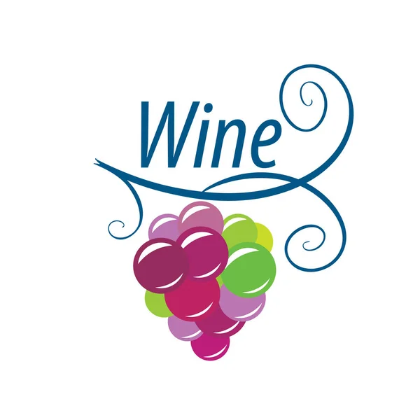 Üzüm şarap logo için demet — Stok Vektör