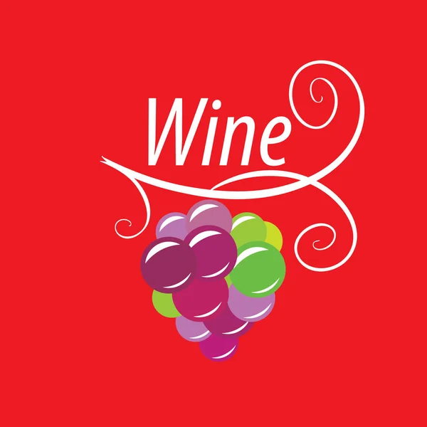 Bunch of grapes for wine logo — Stock Vector