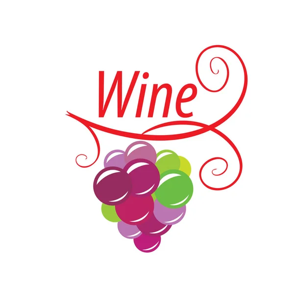 Grappolo d'uva per logo del vino — Vettoriale Stock