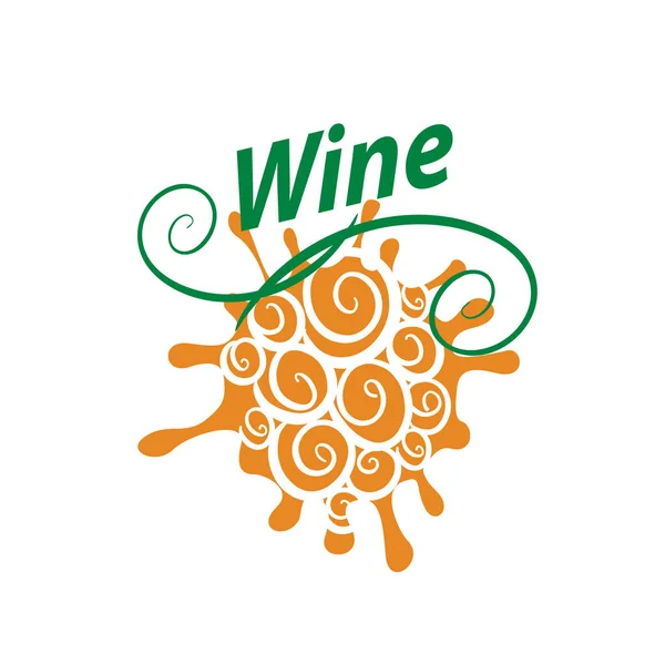 Bunch of grapes for wine logo — Stock Vector