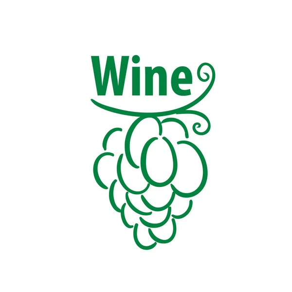 Grappolo d'uva per logo del vino — Vettoriale Stock