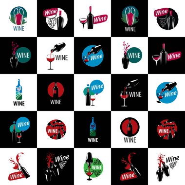 Vektör logo şarap