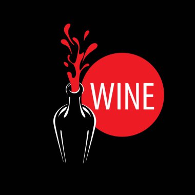 Vektör logo şarap