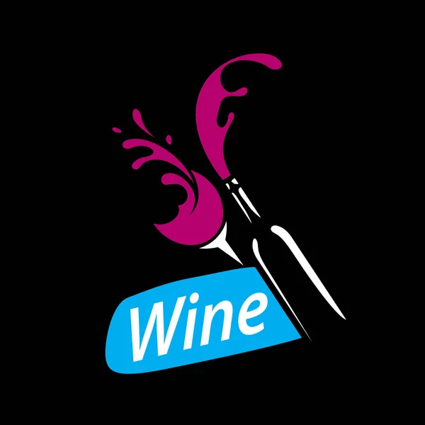 Vektör logo şarap — Stok Vektör