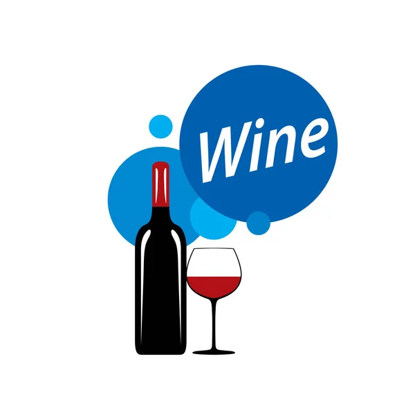 Vector logo vino — Vector de stock