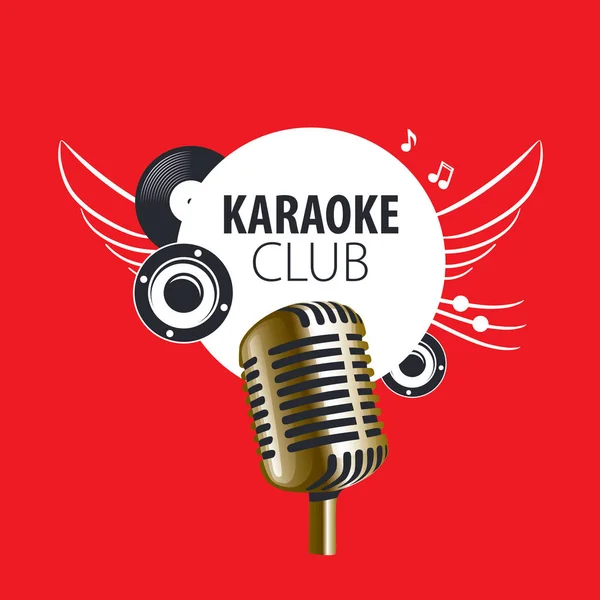 Vektör logo karaoke — Stok Vektör