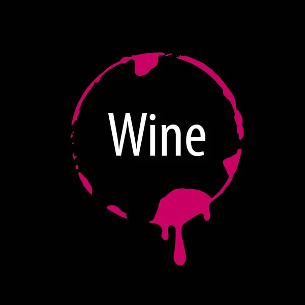 Stampa logo vino — Vettoriale Stock
