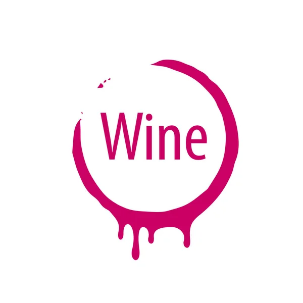 Wein-Logo-Aufdruck — Stockvektor