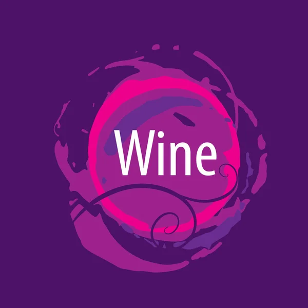 Wein-Logo-Aufdruck — Stockvektor