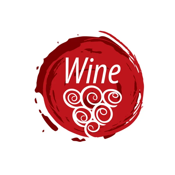 Şarap logosu baskı — Stok Vektör