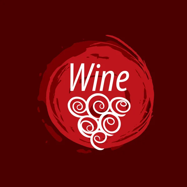 Logo du vin empreinte — Image vectorielle