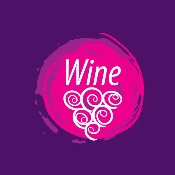 Impresión del logotipo del vino — Vector de stock