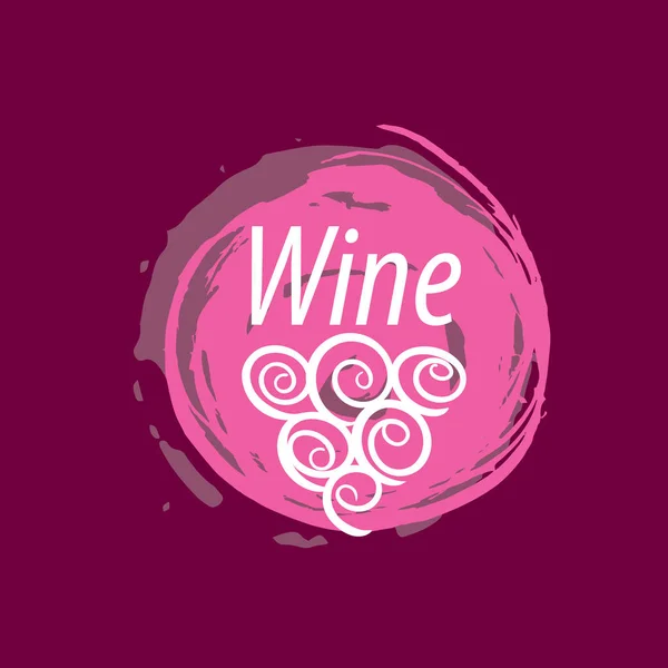 Logo du vin empreinte — Image vectorielle