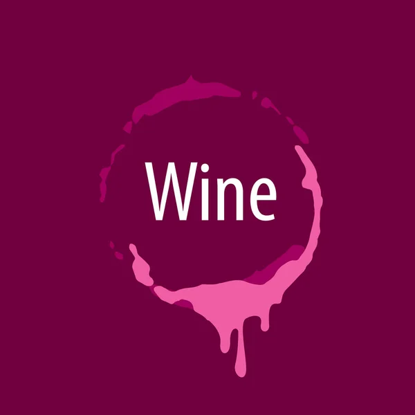 Wein-Logo-Aufdruck — Stockvektor